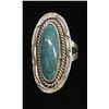 Image 1 : Navajo Sterling & Turquoise Ring, Size 6.5