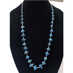 Beautiful Navajo Seafoam Turquoise Nugget Necklace