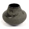 1985 Carved Black on Black Avanyu Pottery Jar