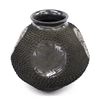 Mata Ortiz Black on Black Textured Jar by E. Tena