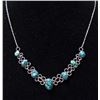 Vintage Navajo Sterling Silver Turquoise Necklace