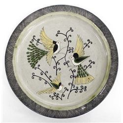 Vintage Mexican Pottery Plate by Chelo