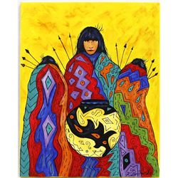 Original 2018 Acrylic Painting by Kills Thunder