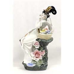 Japanese Porcelain Woman Figurine