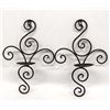 Image 1 : 2 Scrollwork Metal Sconces