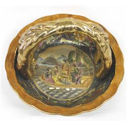 Beautiful Chinese Gold Gilt Porcelain Bowl