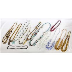 Large Collection of Beaded Necklaces