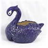 Vintage Ceramic Blue Swan