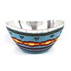 Large Metal Beaded Bowl by Kathy Kills Thunder