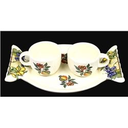 Sweet Italian Stoneware Cup and Saucer Set