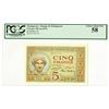 Image 1 : Banque de Madagascar et des Comores, ND (ca.1937) Issued Banknote.