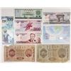 Image 1 : Assorted Issuers. 1941-2008. Group of 15 Banknotes.