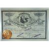 Image 1 : Nebraska Telephone Co., 1889 Cancelled Stock Certificate