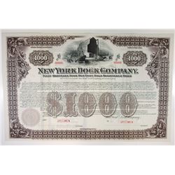 New York Dock Co., 1901 Specimen Bond