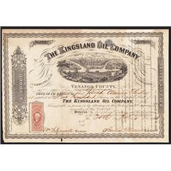 Kingsland Oil Co. 1864 Issued Stock.