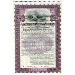 Lake Shore and Michigan Southern Railway Co., 1906 Specimen Bond