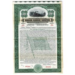 Wabash Railway Co., 1925 Specimen Bond