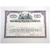 Image 1 : Southern Pacific Co, 1950s Specimen Certificate.
