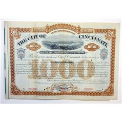City of Cincinnati, 1881 Specimen Bond