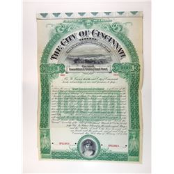 City of Cincinnati, 1897 Specimen Bond.