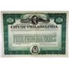 Image 1 : City of Philadelphia, 1919 Specimen Bond