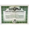 Image 1 : City of Philadelphia, 1920 Specimen Bond