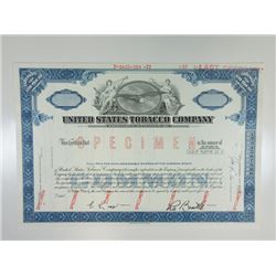 U.S. Tobacco Co., 1971 Specimen Stock Certificate