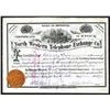 Image 1 : North Western Telephone Exchange Company of Minnesota Stock Certificate.