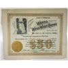 Image 1 : Wahoo Water Works Co., 1908 Issued Stock Certificate