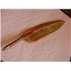 Image 3 : BRASS FEATHER PEN - 10" TALL