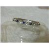 Image 5 : ***** FEATURE ITEM **** RING - 1/2CTW GENUINE MIDNIGHT BLUE SAPPHIRE(11PC) & 4/5 CTW WHITE TOPAZ(11P