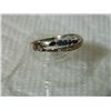 Image 4 : **** FEATURE ITEM ****  RING - 8 2/5 CTW GENUINE SAPPHIRE (11PC) & DIAMONDS IN 925 STERLING SILVER C