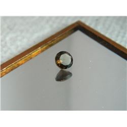 GEMSTONE - SMOKIE TOPAZ - ROUND FACETED - 5.6 X 3.5mm