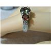 Image 5 : ***** FEATURE ITEM **** RING - 1 3/4 CARAT MYSTIC GEMSTONE & 2 1/5 CTW GARNET IN 925 STERLING SILVER