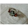 Image 6 : ***** FEATURE ITEM **** RING - 1 3/4 CARAT MYSTIC GEMSTONE & 2 1/5 CTW GARNET IN 925 STERLING SILVER