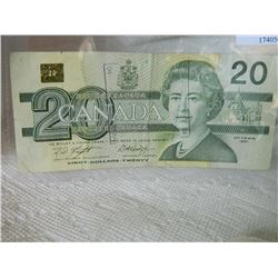 PAPER NOTE - CANADA - $20 - 1991