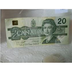 PAPER NOTE - CANADA - $20 - 1991