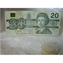 PAPER NOTE - CANADA - $20 - 1991