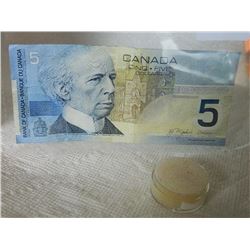 PAPER NOTE - CANADA - $5 - 2002