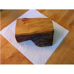 NEW HAND CRAFTED BURL TRINKET BOX WITH LID