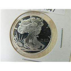 SILVER ROUND - 1/4 TROY OUNCE .999 FINE SILVER - WALKING LIBERT - GOLDEN STATE MINT