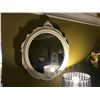 Image 1 : LOT OF WHITE CIRCULAR MIRROR, VASE AND ORNATE PICTURE FRAME