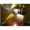 Image 2 : PAIR OF GLASS AND CHROME TABLE LAMPS