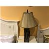 Image 2 : PAIR OF BROWN STUDDED ORNATE TABLE LAMPS