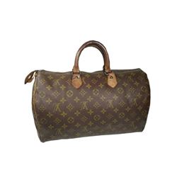 Auth Louis Vuitton Vintage Handbag Speedy 35 Monogram Canvas Before 1980s