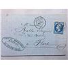 Image 1 : 1866 French Original Postmarked Handwritten Envelope with Letter