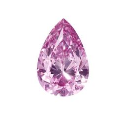 Fiery 5.00 ct 13.00 x 10.70 mm Pear Cut Fancy Pink Loose Moissanite VVS1 LM