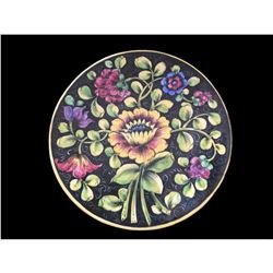 19thc Italian Faience Ceramic Floral Platter