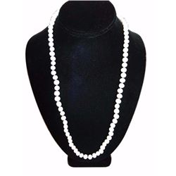 25" Strand Natural White Freshwater Pearl Necklace
