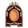 Image 1 : Red Enameled Semicircular Russian Royal Picture Frame